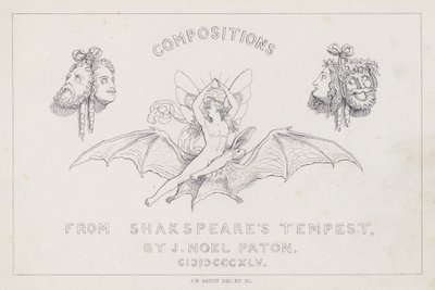 Shakespeares De Storm door Joseph Noel after Paton